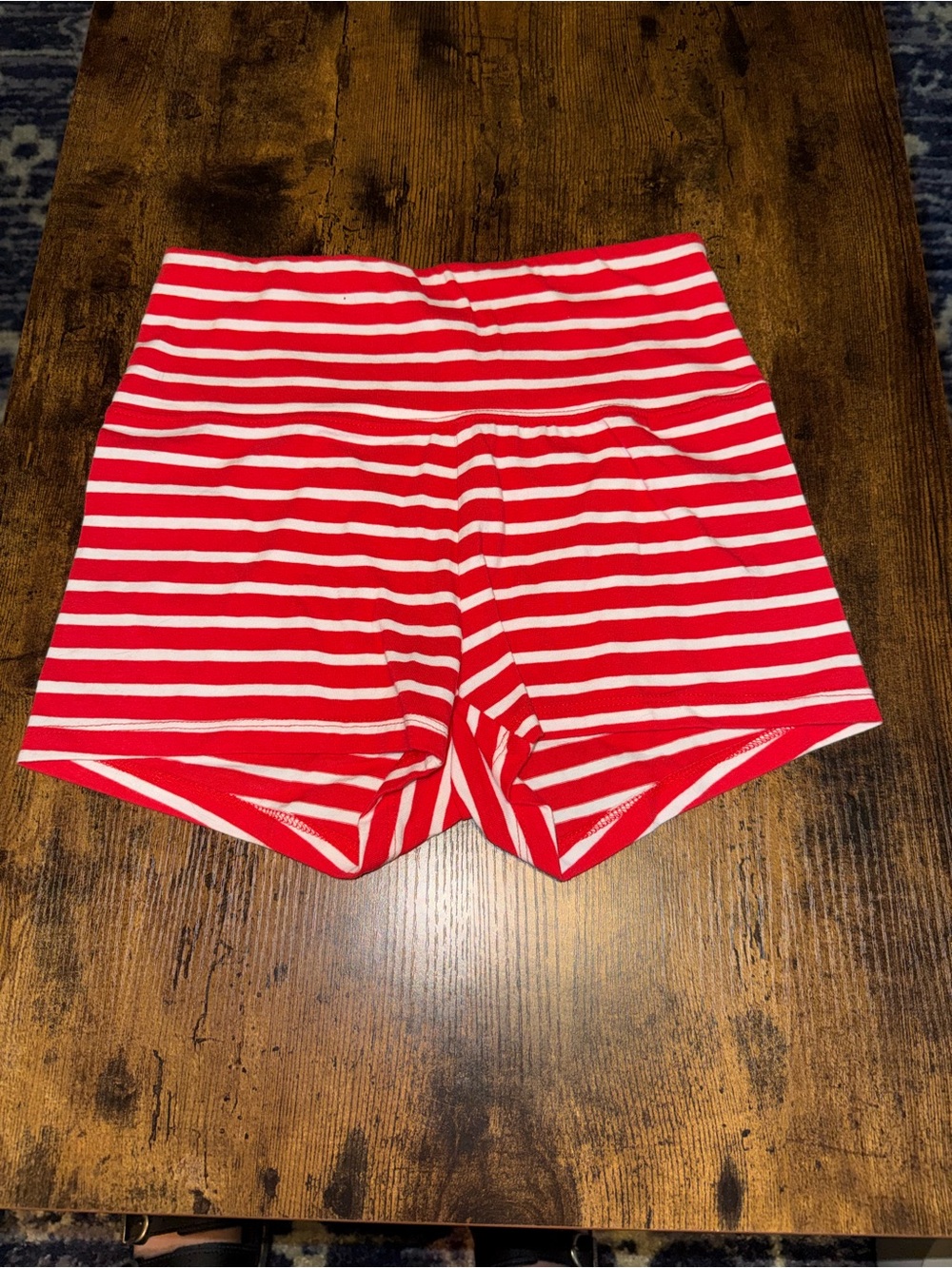 wild fable Red and White Striped Bike Shorts